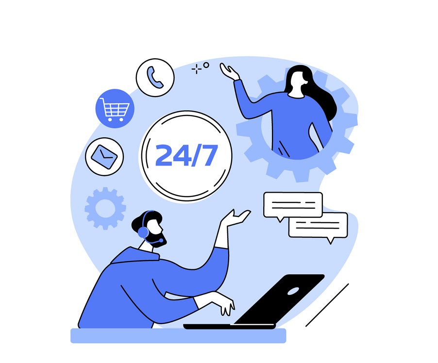 24/7客户支持服务